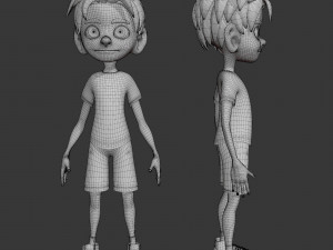 cartoon boy Model 3D