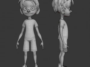 cartoon boy 3D Model