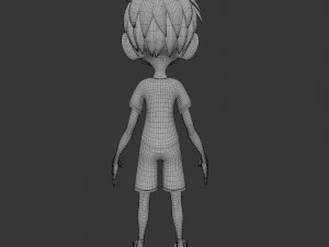 cartoon boy 3D Model