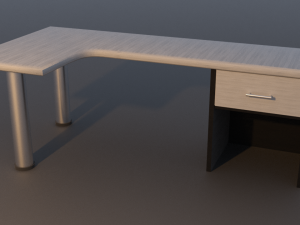 Corner table 3D 模型