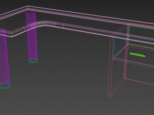 Corner table Modelo 3D