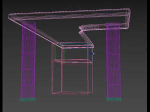 Corner table 3D Model