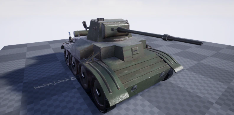 tetrarch tank wwii 3D Model .c4d .max .obj .3ds .fbx .stl .blend