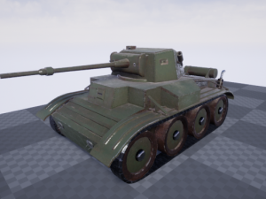 tetrarch tank wwii 3D Модель