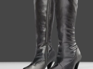 stivali di pelle femminili - scarpe da donna Modello 3D