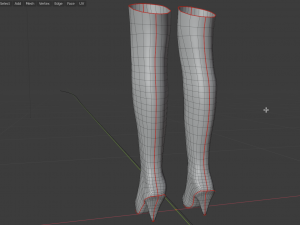 female leather boots - woman shoes 3D Model