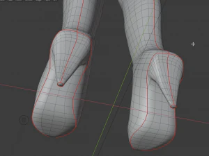 stivali di pelle femminili - scarpe da donna Modello 3D