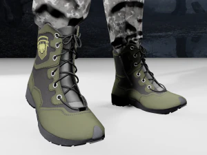 stivali militari - scarpe militari Modello 3D