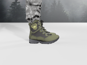 military boots - army shoes Modelo 3D