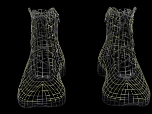 military boots - army shoes Modelo 3D