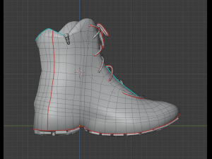 military boots - army shoes Modelo 3D