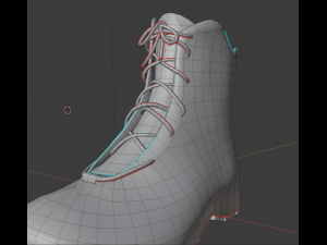 military boots - army shoes Modelo 3D