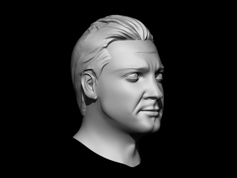 Jeremy Renner 3D 프린트 모델