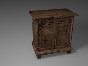 bedside table 3D Model