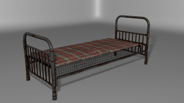 bed 3D Model .c4d .max .obj .3ds .fbx .stl .blend 