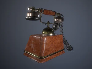 vintage retro telephone 3D Model