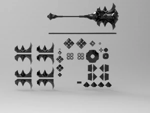 league of legend modekaisers mace downfall night 3D Print Model