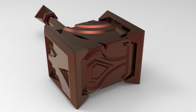 league of legend ornns hammer Modello di stampa 3D .c4d .max .obj .3ds .fbx .stl .blend 