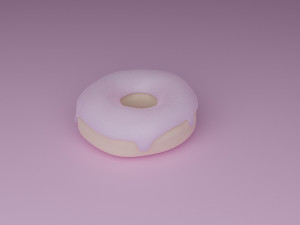 DONUT AND CUP OF COFFE 3D 模型