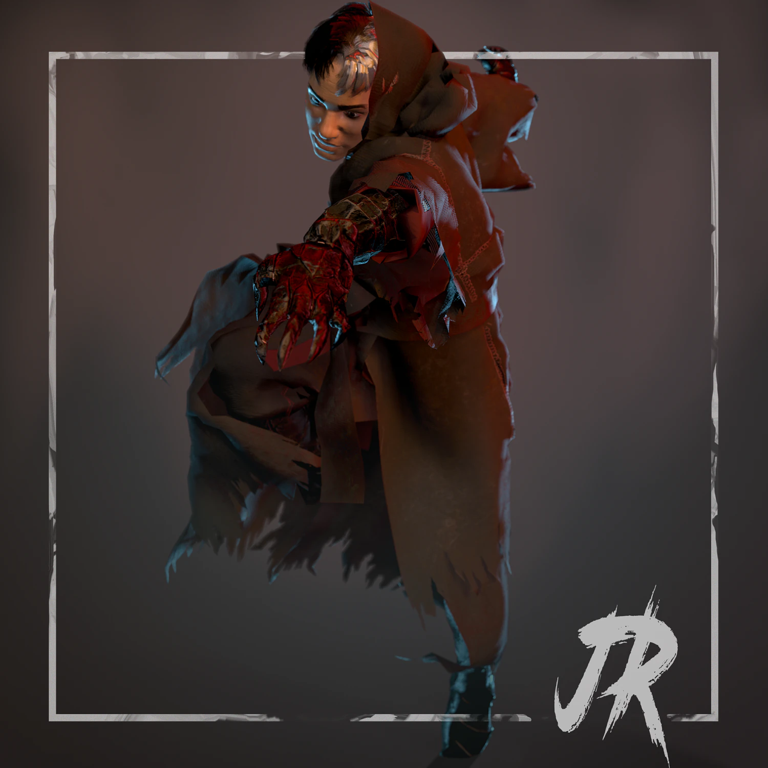 demon mage male rigged 3D Model .c4d .max .obj .3ds .fbx .stl .blend 