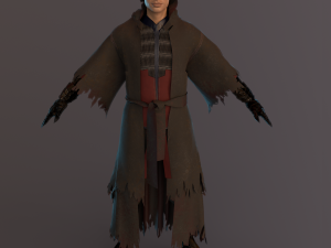 demon mage male rigged 3D Model