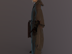 demon mage male rigged 3D Model
