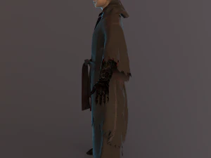 demon mage male rigged 3D Model