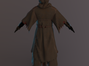 demon mage male rigged 3D Model