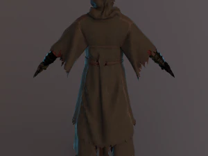 demon mage male rigged 3D Model