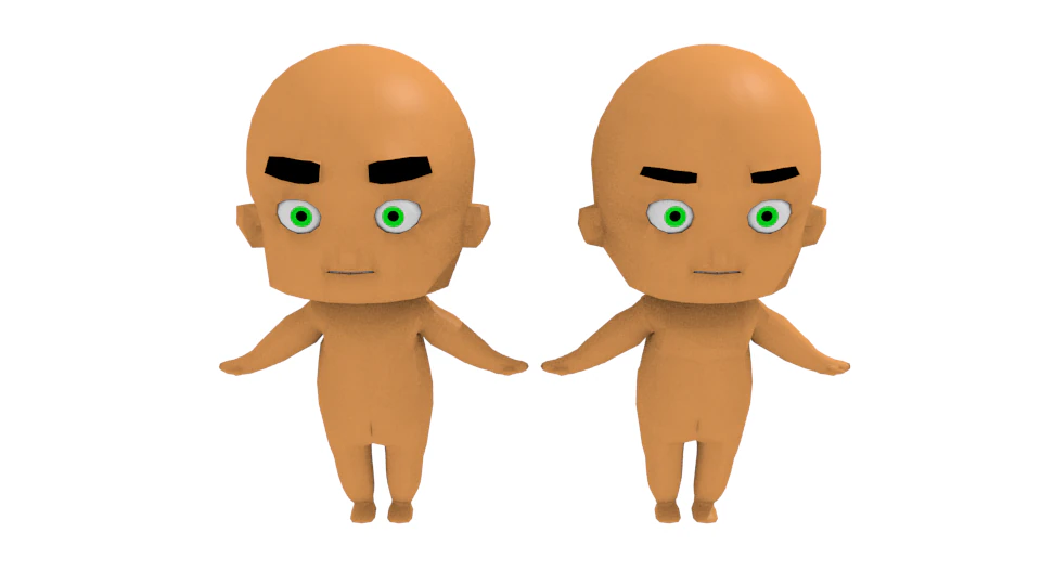 chibi simples 3D Model .c4d .max .obj .3ds .fbx .stl .blend 