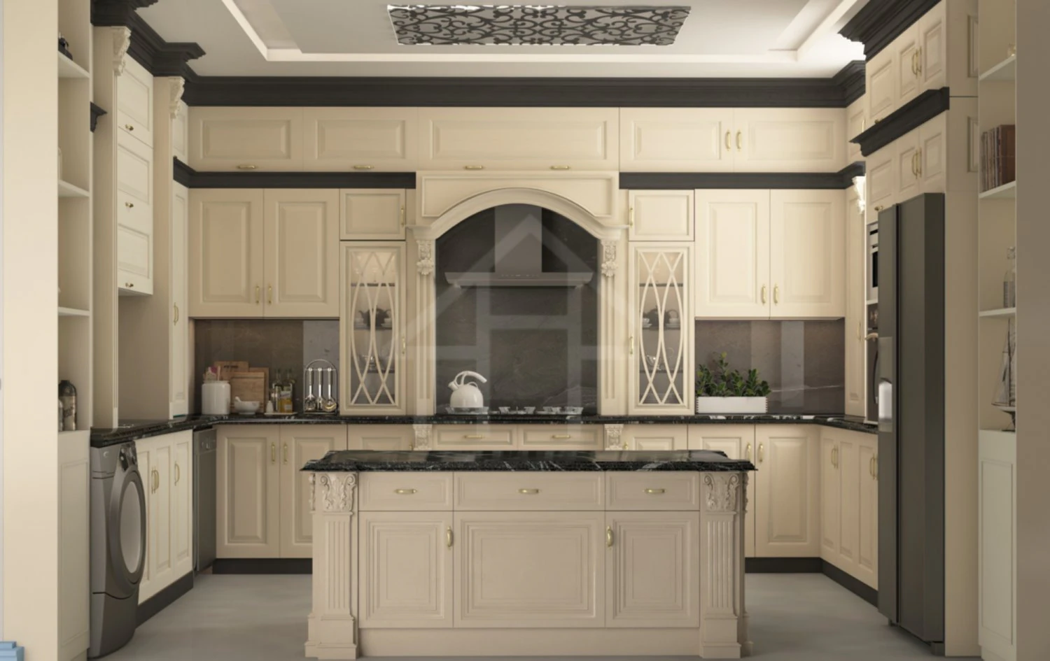 classic kitchen design 3D Model .c4d .max .obj .3ds .fbx .stl .blend 
