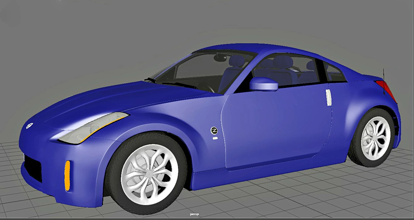 nissan-350z 3D Model .c4d .max .obj .3ds .fbx .stl .blend 