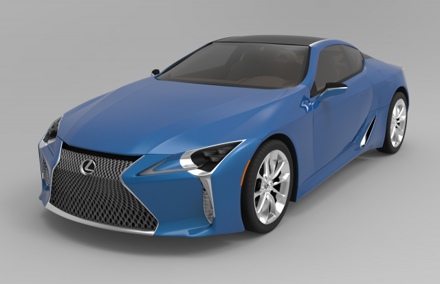 lexuslc500 3D Model .c4d .max .obj .3ds .fbx .stl .blend 