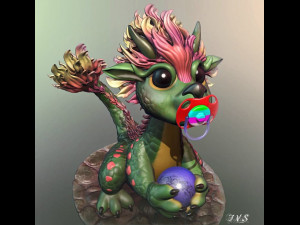 little dragon 3D 모델