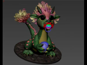 little dragon 3D Model