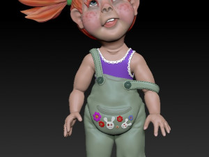 of a funny cool child Modello 3D