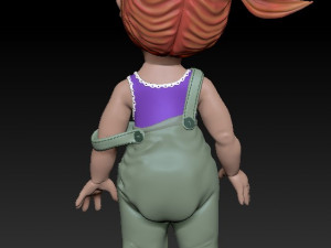 of a funny cool child Modello 3D