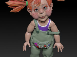 of a funny cool child Modello 3D