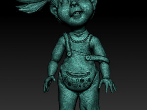 of a funny cool child Modello 3D