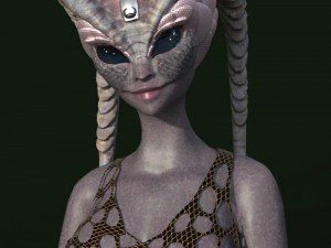 of an alien 3D Model