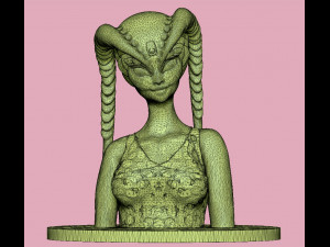 of an alien 3D Model