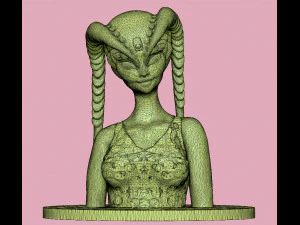 of an alien 3D Model