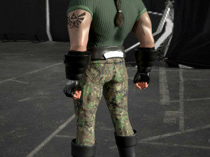3d men fighter 3D Модель