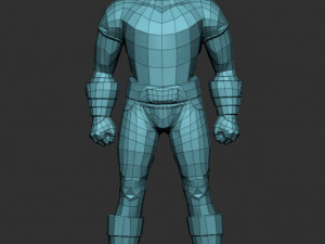 3d men fighter 3D Модель