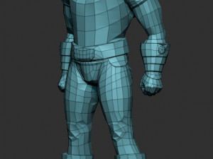 3d men fighter 3D Модель