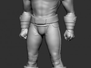 3d men fighter 3D Модель