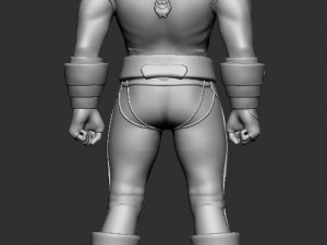 3d men fighter 3D Модель