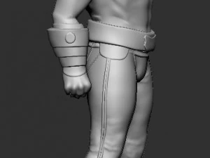 3d men fighter 3D Model