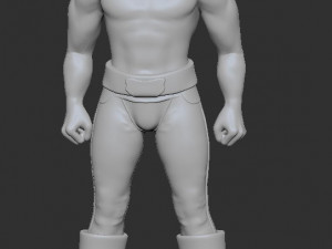 3d men fighter 3D Модель