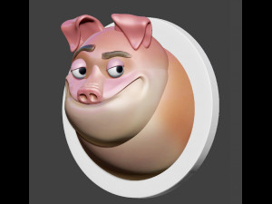 pig fridge magnet 3D 模型